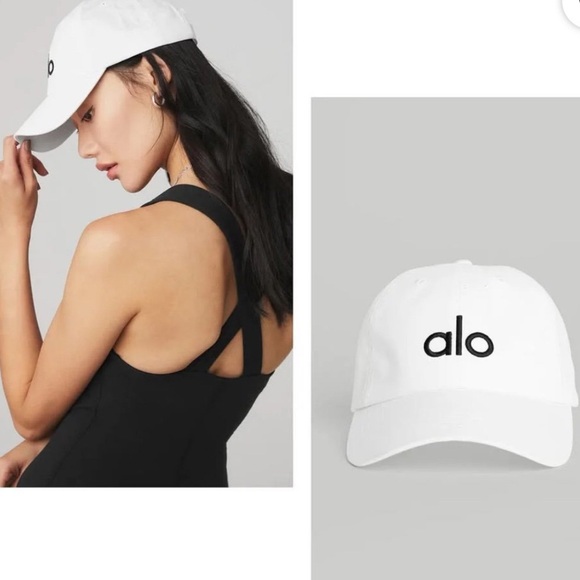 ALO Yoga Women's White Cap NEW - Picture 5 of 5